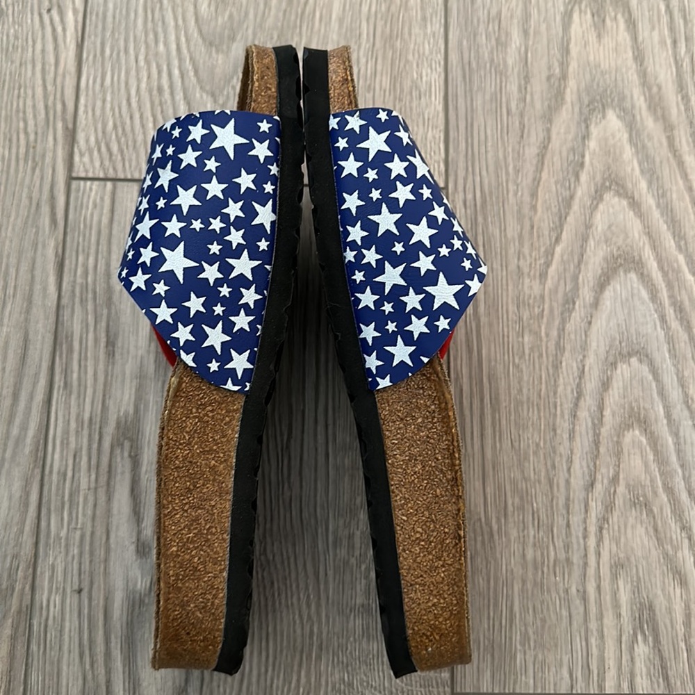 Birkenstock Birkis American Flag Patriotic Star Stripes Slides, Women's Size 6 - Picture 3 of 9